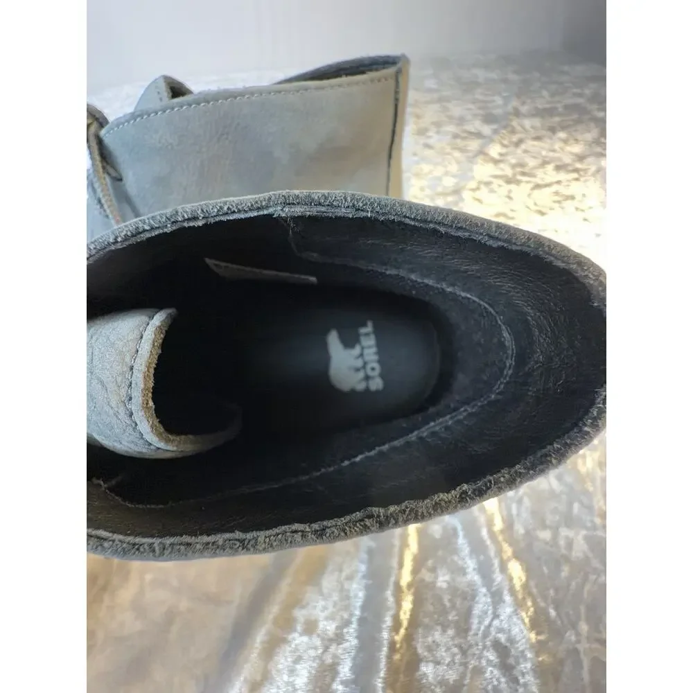 Sorel‎ Waterproof Nubuck Chukka Boots Men’s 11 Gray Lug Sole Casual